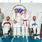 Fabien Girard, champion départemental en karaté adapté